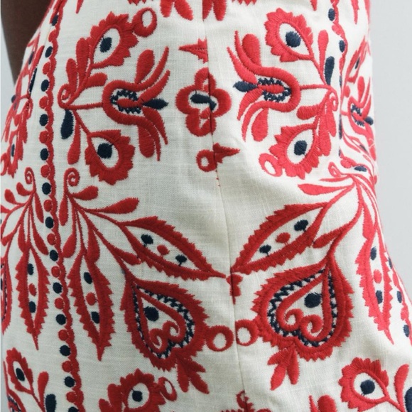 ZARA EMBROIDERED SHORTS ZW COLLECTION NWT - Picture 7 of 9